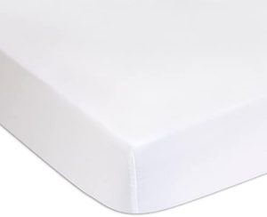 Juego de 2 protectores de colchón, colchón, cuna para bebé, impermeable y transpirable, color blanco | marca Easy Dort | Certificado Oeko-Tex | Fabricado en Europa (algodón, 40 x 90)