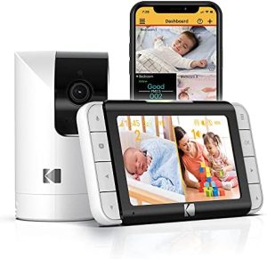 KODAK Cherish C525P - Monitor de vídeo Inteligente para bebé, Video de Calidad para verificaciones rápidas y con Confianza, Larga duración de la batería Durante la Noche y Las Siestas
