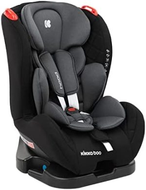 KikkaBoo Silla de Coche HOOD, Grupo 0+/1/2, 0-25 kg, Negro