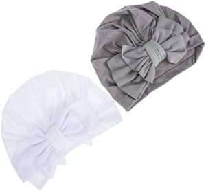 Kisangel 2 Uds Gorros para Niños Pequeños Gorro De Niña Turbante Lazos para Gorros De Enfermera Nudo Gorro Diadema Lazo Recién Nacido Bebé Envuelve Sombrero Niñas Sombreros