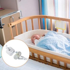 LATTCURE Cinturón para cuna de bebé, 7 m, fijación para camas auxiliares, correa para cama somier, cinturón para camas con somier, cinturón blanco para acoplar a la cama de adultos