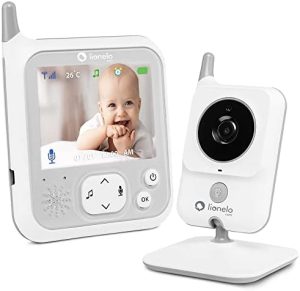 LIONELO BabyLine 7.1 Monitor de bebés Pantalla 3,2 Comunicación Bilateral Modo Nocturno 8 Nanas Alarmas Sistema de notificaciones Sistema de Ahorro de energía VOX hasta 24 h