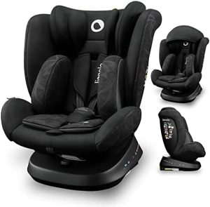 LIONELO Bastiaan One silla de coche bebe desde el nacimiento hasta los 36 kg, giratoria a 360 grados, Isofix Top Tether cinturón de seguridad de 5-puntos, Certificado TUV