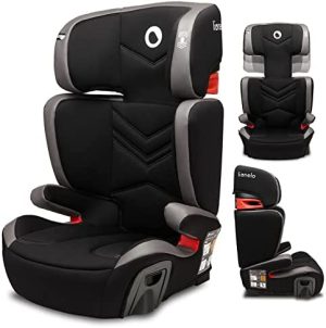 LIONELO Hugo Silla de coche Para niños de 4-12 años de 15 hasta 36 kg, Ajuste de 7 puntos Sistema Isofix, Tapicería suave elástico y duradero, Sistema Side Protect