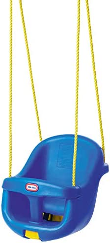 Little Tikes Columpio para Niños Pequeños con Respaldo Alto - Con Cinturón de Seguridad Ajustable y Barra en T de Seguridad