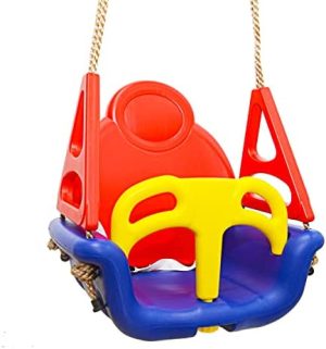 LittleTom 3-en-1 Columpio 49x48x34cm de bebé a niño 6-72 Meses Azul-Rojo