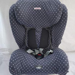 MOON-BEBE FUNDA PARA Star Ibaby - Silla de coche grupo 0+/1/2/3 Baby Auto Fix Noe Gris oscuro(gris)