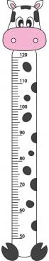 Medidor Infantil 0,2x1,20m Aprox | Adhesivo Pegatina Vinilo Decorativo Infantil con Dibujos de Animales | Más de 35 Modelos Disponibles Toro, Burro, Ardilla.| Adhesivo Duradero y Resistente