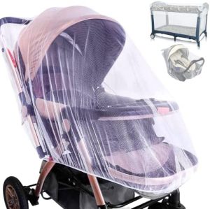 Mosquitera para Bebé: Protección antimosquitos. Red antiinsectos Universal y Plegable para Carrito, Capazo, Cuna y Silla de Paseo. Tu bebé descansa Protegido
