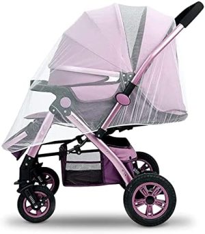 Mosquitera para Cochecitos,Universal Mosquitera Carrito Bebé,Mosquitera Carrito Bebe Universal,Resistente a Desgarros,Mosquitera Bebé Silla de Paseo y Cuna de Viaje,para Silla de Paseo