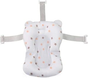 NEYOANN Almohadilla antideslizante para bañera de baby shower, almohadilla de para bañera de seguridad, cojín plegable y suave, 3 unidades