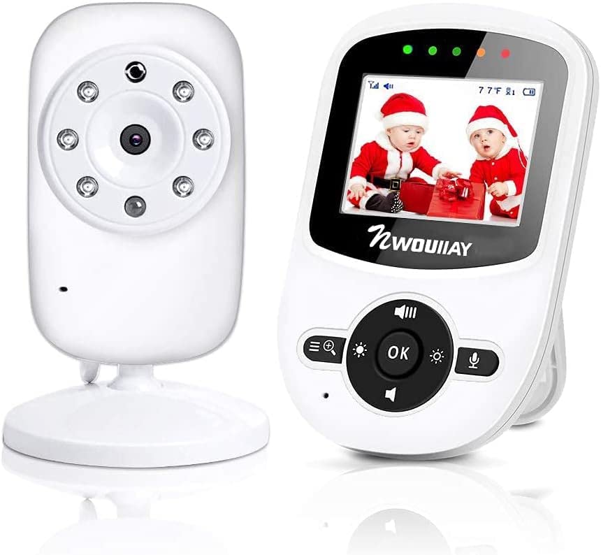 Monitor de video para bebés con cámara y audio, pantalla LCD de 3.2 pulgadas