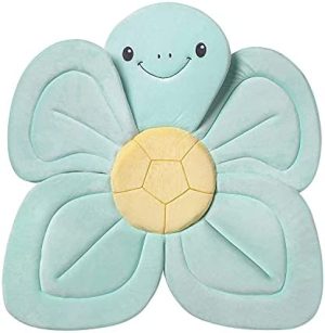 Nuby Dr. Talbot's - Cojín de baño para bebé con forma de tortuga - Para usar en bañeras o lavabos - Tela suave y fácil de secar - Adecuado desde el nacimiento - Color turquesa - De 0 a 6 meses