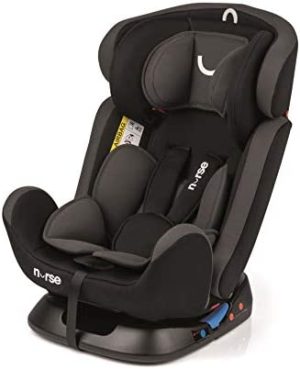 Nurse Shield Silla De Coche Grupo 0 1 2 3, De 0 A 36Kg, Instalación Con Cinturón Del Automóvil, Máximo Reclinado, Incluye Reductor, Driver 2