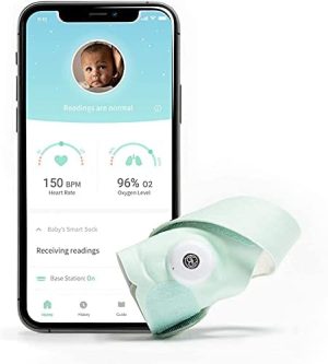 Owlet Vigilabebés Smart Sock 3 - Baby Monitor Inteligente con Frecuencia Cardíaca y Nivel de Oxígeno