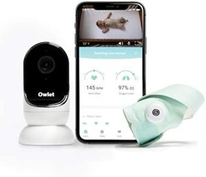 Owlet Vigiliabebés Duo - Smart Sock 3 + Cámara HD Video CAM - Supervisa la Frecuencia Cardíaca, Nivel de Oxígeno y Patrones del Sueño
