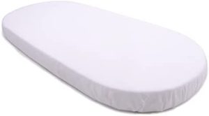 PEKITAS Sábana 100% Algodón 500 Hilos 75x33cm / 72X33cm Ajustable para Colchón Capazo/Carro/Cochecito de bebé para Niños y Niñas con Elástico Se Adapta a Julius Zöllner, Träumeland, Alvi