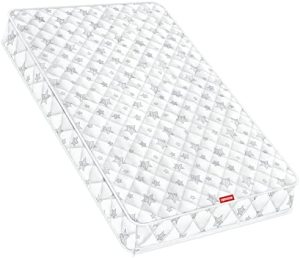 Pack and Play - Cubrecolchón de espuma para bebé con funda extraíble con cremallera, mini colchón de cuna de 38 x 26 x 2 pulgadas