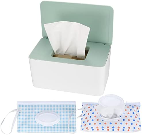2 cajas para toallitas húmedas, caja para toallitas húmedas, caja para  papel higiénico, caja para toallitas húmedas, con bolsa para toallitas  húmedas : : Bebé