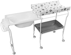 Plastimyr - Bañera Extraible Liv | Mueble Bañera Cambiador Bebe - Bañera para Bebe - 93 x 58 x 105 cm