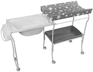 Plastimyr - Bañera extraíble, diseño estrellas, color gris