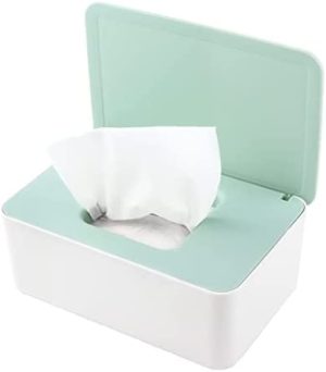 Porta Toallitas Bebe, Caja para Toallitas Caja De Servilletas Dispensador De Toallitas Humedas Caja Toallitas Bebe con Tapa Sello para Escritorio Hogar