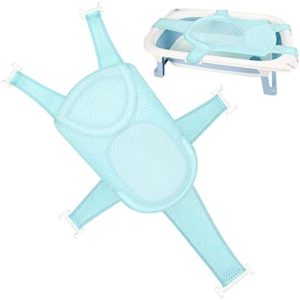 Red de baño para bebé, alfombrilla de baño para bebé, plegable, asiento de bañera, antideslizante para bebés, bañera de bebé recién nacido, para recién nacidos y niños pequeños