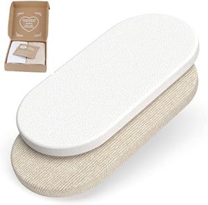Sábanas Carrito Bebe Bio mimaDu®, Funda capazo Universal, sábanas moisés, sábanas capazo bebé, sábanas Cochecito bebé, Bajera capazo 75x35, 70x32 cm, 100% algodón orgánico (Set de 2)