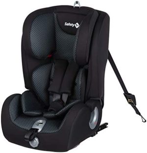 Safety 1st Ever Fix Silla Coche Bebé Grupo 1 2 3 ISOFIX para Niños 9 meses - 12 años (9-36 kg), Protección Lateral Segura, Cojín Reductor Confortable, Pixel Black (negro)