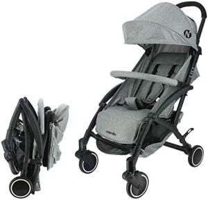 Silla de paseo compacto Nania LILI 0-36 meses - Ligero 6kg - Con Plastico de lluvia (gris)