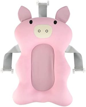 Tabpole Almohadillas de Baño para Bebés para Bebés Asiento de Cojín para Bañera Almohadilla de Bañera Antideslizante para Bebés 0-12 M