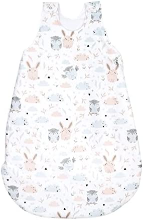 Totsy Baby Saco de Dormir de Invierno bebé 90 cm con Cremallera - cálido Saco de Dormir para niños Hecho de algodón Búho