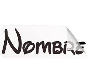 Wraplab Pegatinas personalizadas Nombre | Vinilos decorativos para pared, puerta, nevera, armario | pegatinas infantiles | vinilos de pared decorativos