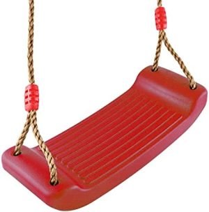 YIHATA Columpios Infantiles, Exterior Columpio Jardin, Columpio Ajustable en Altura, Asiento de Columpio para Niños, Antideslizante Columpio Jardín Exterior Niños (Rojo)
