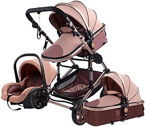 KIDUKU® Carrito de Bebé 3 en 1, Silla de Paseo para Niños, Carricoche de 3  Piezas, Capazo, Cambiador, Cubrepiés