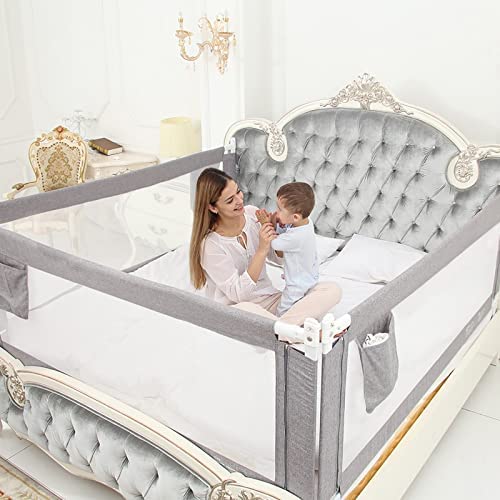 Barrera de cama para bebé, 90 x 66 cm. Modelo Blanco. Barrera de seguridad.  Sello de calidad SGS.