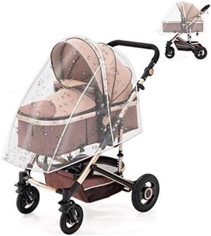 ZONSUSE Protector de Lluvia Universal para Silla de Paseo, Cubierta de Lluvia para Cochecito Bebé Carrito, Buena Circulación de Aire, Burbuja de Lluvia Protector, Sin Sustancias Nocivas, Sin PVC