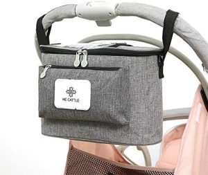 auvstar Organizador para Cochecitos de Bebé,Almacenamiento Organizador Bolsa de Cochecito,Portátil Universal Bolsa de Gran Espacio para Buggies y Asientos Traseros de Coches,con Correa Para el Hombro