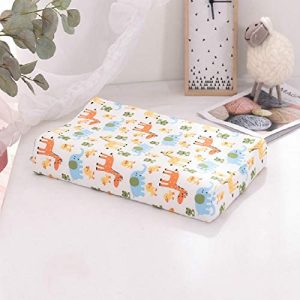 haiba - Almohada infantil de látex con dibujos animados para estudiantes, de algodón