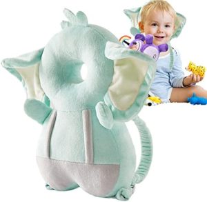holexty Protector de Cabeza Infantil,Mochila Bebé Forma León | Cojines del Protector de la Seguridad de la Cabeza del bebé del niño, cojín Ajustable de la Cabeza del algodón