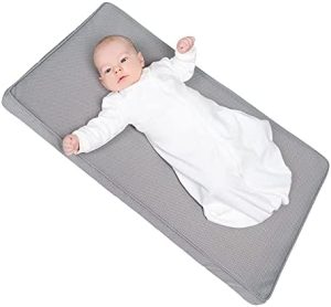 roba Safe Asleep Colchón para Cuna Air Balance de Malla Premium, poliéster, Gris, 45x85cm