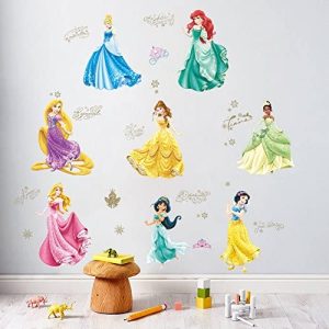 ufengke® Dibujos Animados Princesa Blanca De La Nieve Calcomanías De Pared, Vivero Habitación de los Niños Removible Etiquetas de la Pared Murales