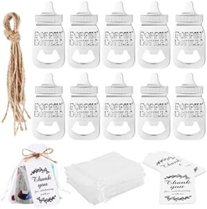 10 abridores de botellas para baby shower, regalos de invitados, bautizos, bautizos, regalos, cumpleaños, recuerdos, forma de botella de bebé, regalos para baby shower, regalo para baby shower
