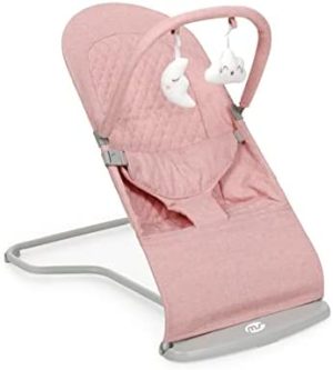 ms Hamaca para Bebé Lullaby - Hamaca con vaivén Natural - Plegable Y Portatil 2 En 1 Mecedora Y Silla