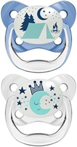 Dr. Brown's Chupete Nocturno de silicona Prevent T2 6-18 Meses Azul 2 Uds