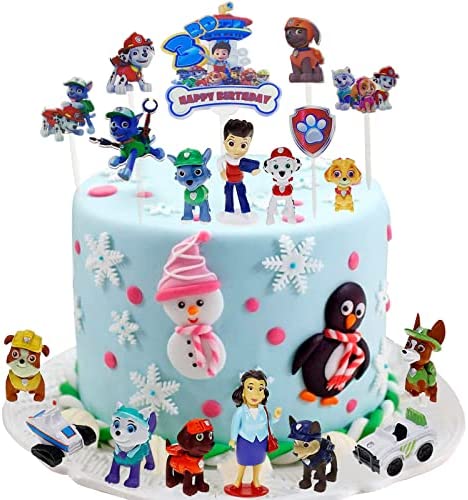 Decoración para Pastel de Patrulla Canina, 12 Piezas, Muñecos de Juguete  para Tartas, Figuras Para Fiestas Cumpleaños de Niños : : Hogar y  cocina