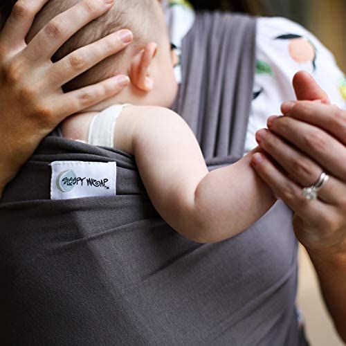 Sleepy Wrap Portabebés para recién nacidos a niños pequeños - Portabebés  manos libres - Envoltura elástica para bebés - Portabebés ergonómico 