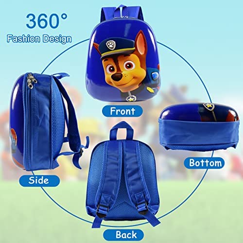 Mochila Infantil de la Patrulla Canina Azul, Bolso Escolar de Guardería o  Viaje Cartoon para Niños de 3-7 Años