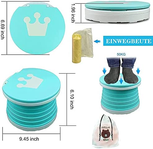 Asiento Inodoro Plegable para Niños 3 in 1 Orinal Portátil Reductor WC para  Bebé con Piezas a Prueba de Salpicaduras Adaptador pare Casa y Viaje (Azul  Color) : : Bebé