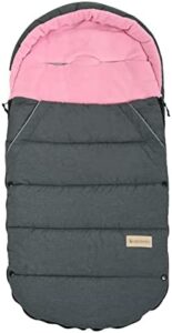 Altabebe AL2281P-78 - Saco de Invierno para Cochecito de bebé, Color Gris Oscuro y Rosa